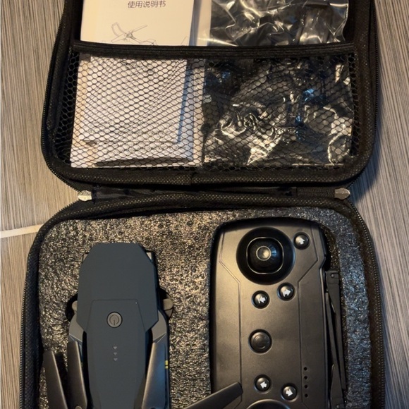 Other - Controller in Carrying Case. Super Endurance Foldable Drone with accessories.